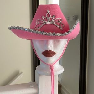 Pink cowboy hat